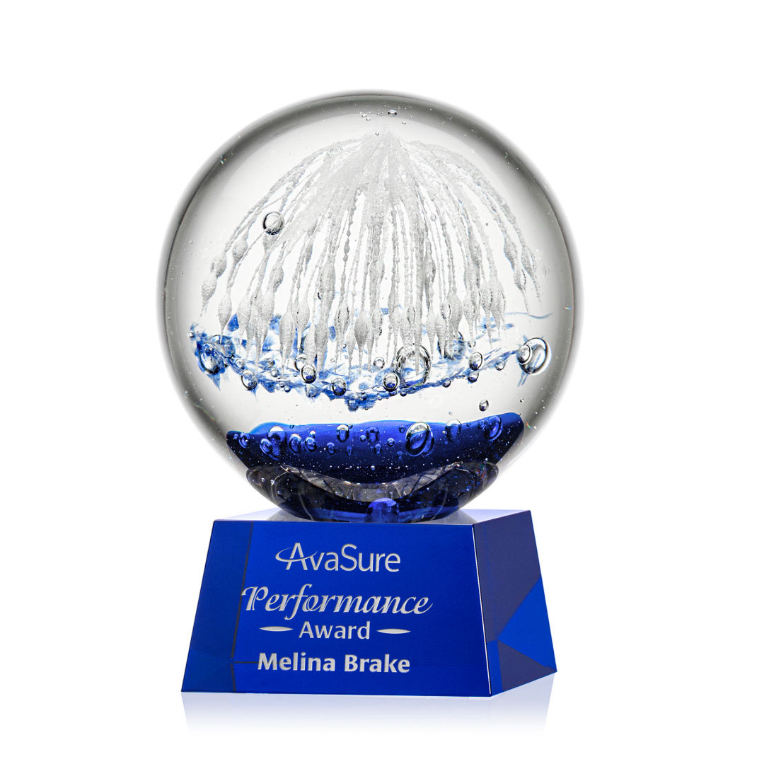 Starburst Award on Robson Base - Blue 2