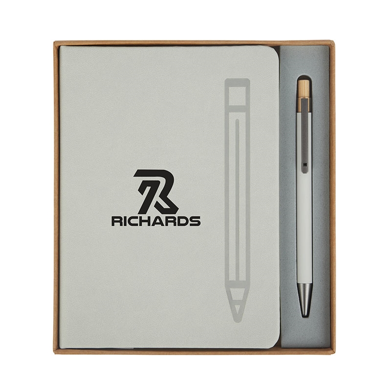 Manhattan II Gift Set w/ Magnetic Journal & Recycled Pen 10