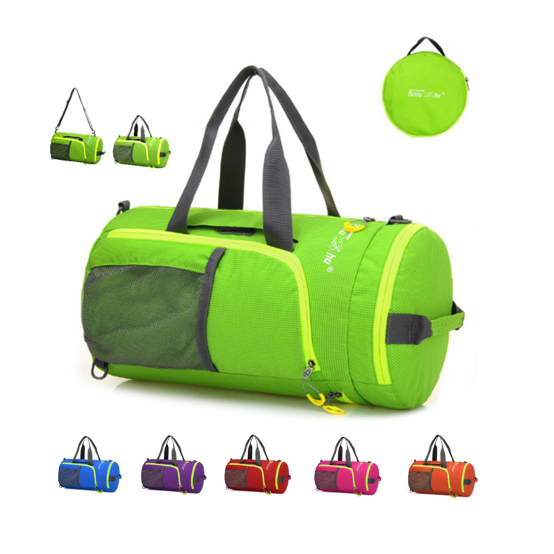 Portable Waterproof Fitness Backpack Folding Bag 3