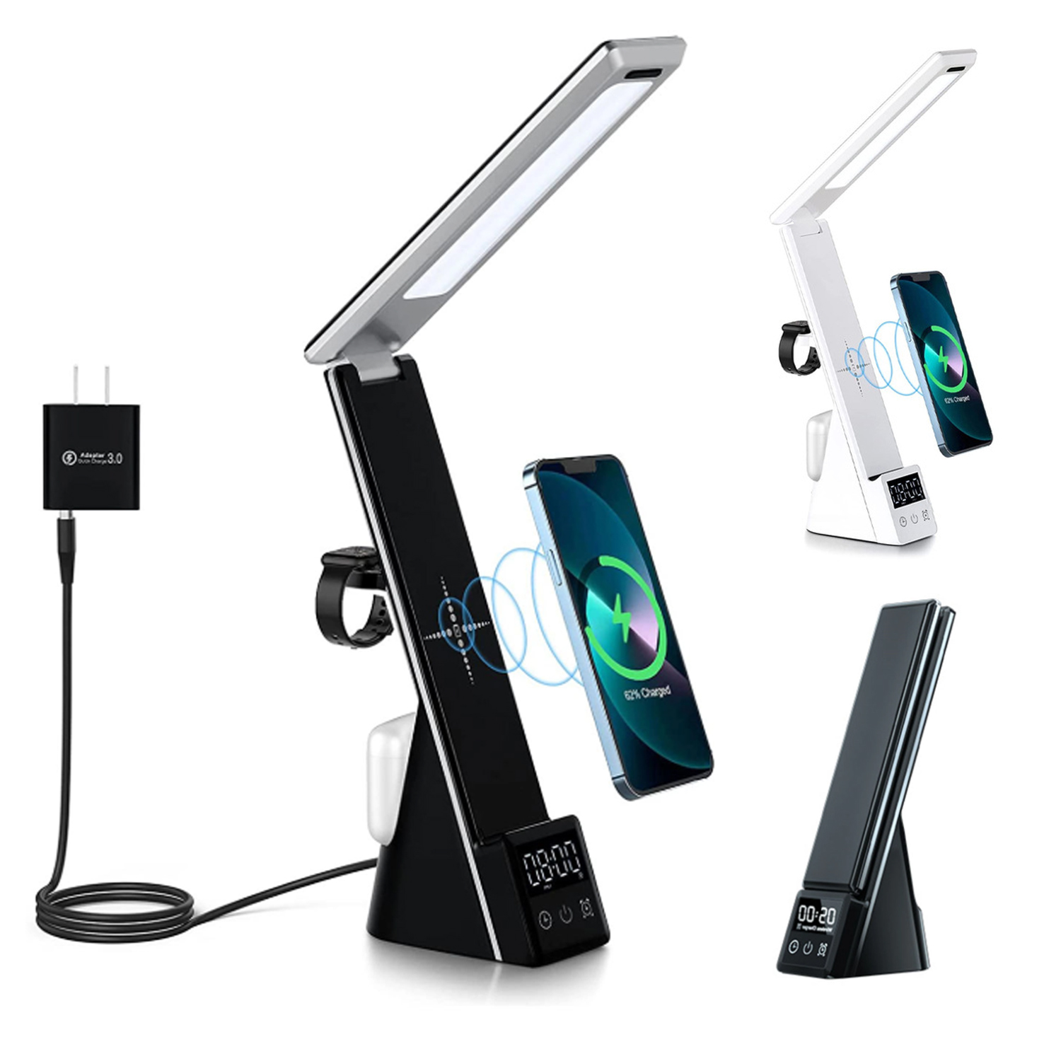3 in 1 Folding Desk Lamp with Wireless Charger 3