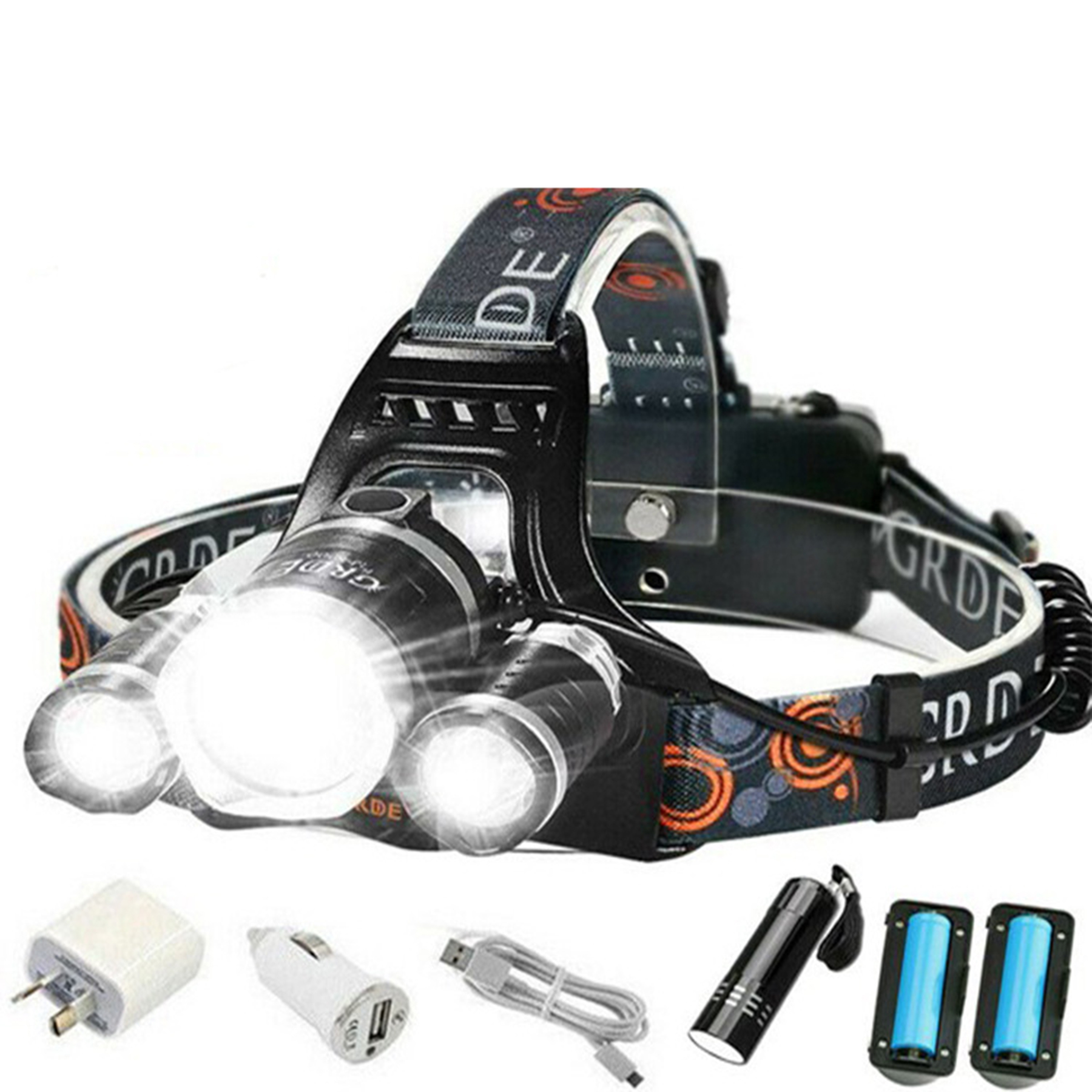 USB Rechargeable Headlamp 2