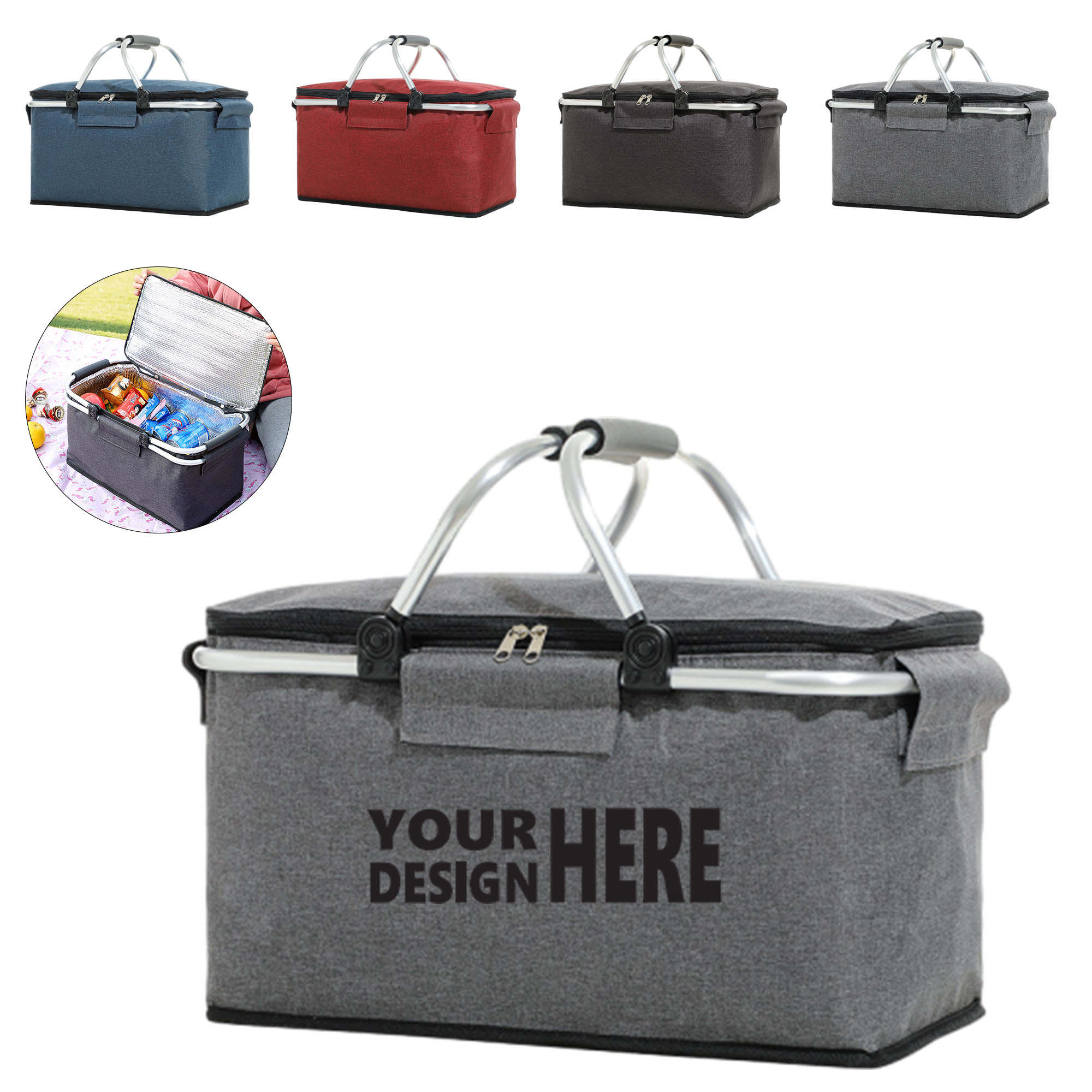 Spring Outdoor Insulated Picnic Basket 3