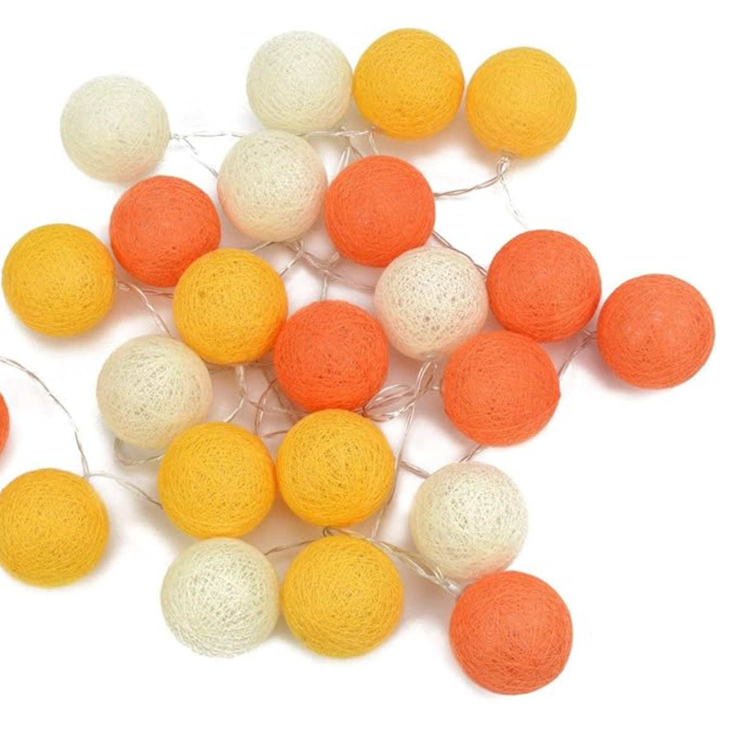 Cotton Ball String Light Indoor Decor 9