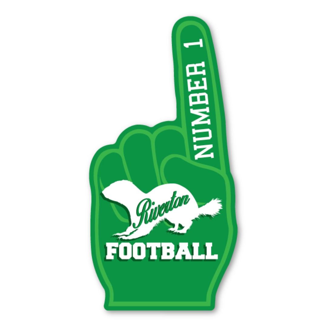 Number One Hand Magnet - 3" x 6" - 20 mil