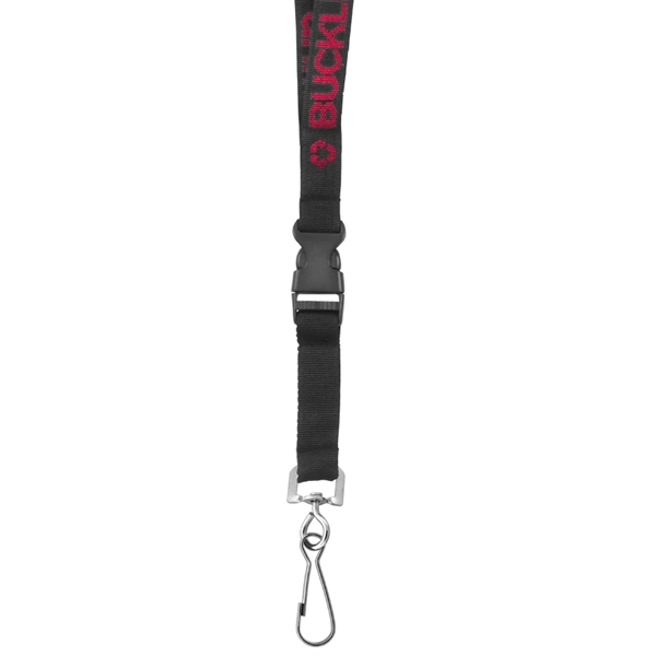 3/4" Woven Text Lanyard 2