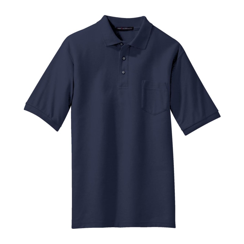 Port Authority Silk Touch Polo With Pocket. 41