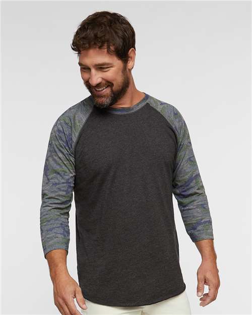 Unisex Baseball Fine Jersey Three-Quarter Sleeve Tee - 6930 84