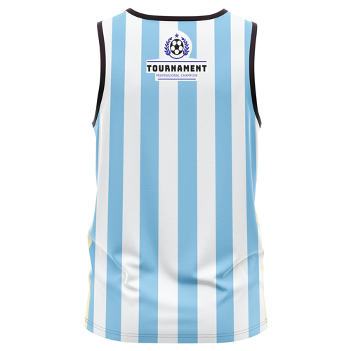 Unisex & Kids' Sublimation Jersey Style Tank Top - 160G Brushed Milk Silk 2