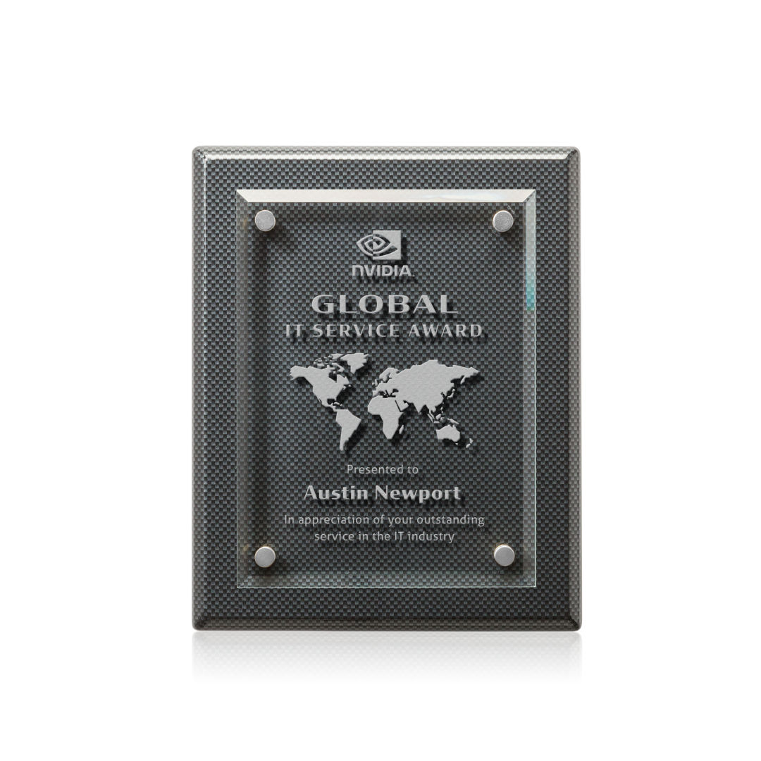 Caledon Plaque - Carbon Fibre/Silver 4
