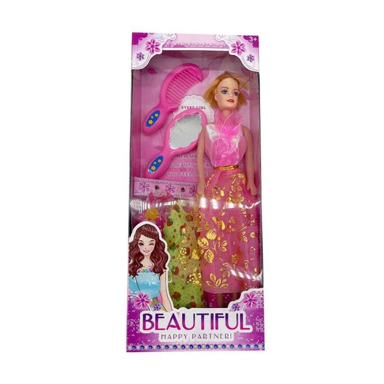 Beauty Doll with Three Dresses and Accessories 11" 2