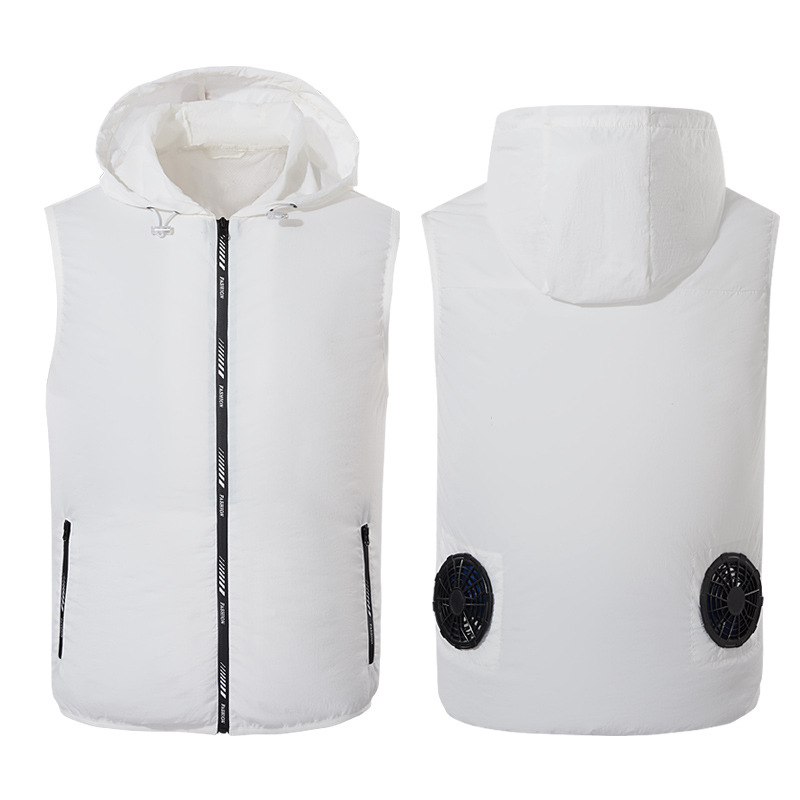 Breathable Cooling Fan Vest With Zipper 3
