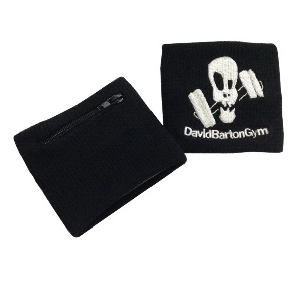 High Quality Cotton Sport Bracers With Zipper Pocket 1