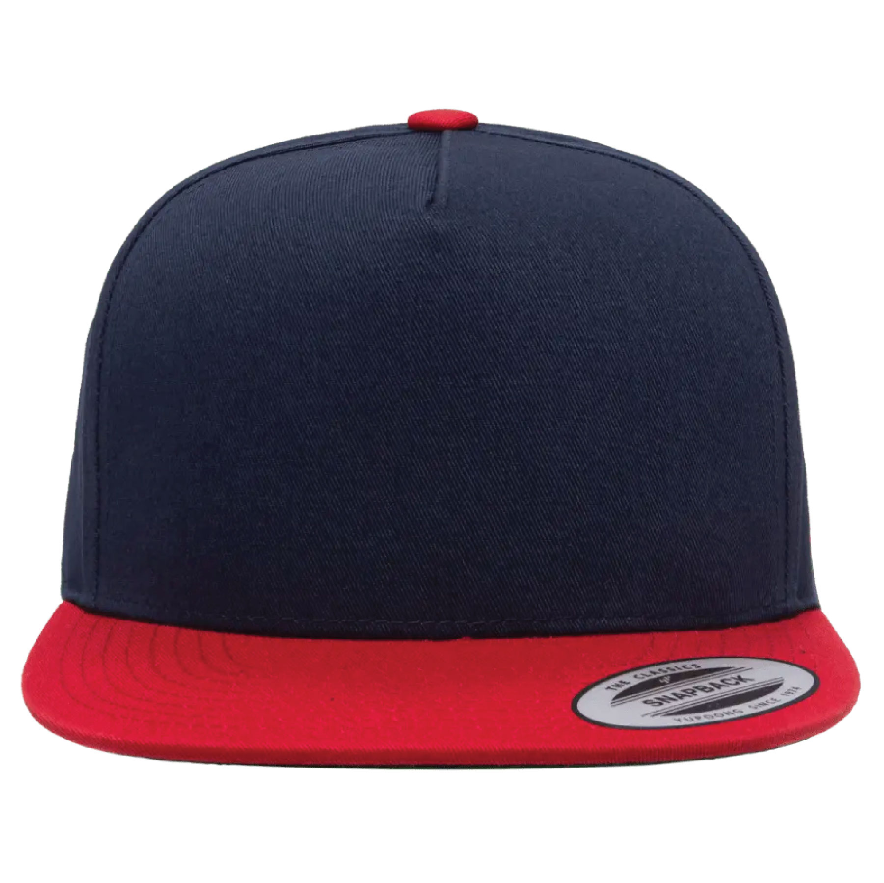 YP Classics 6007 – Five-panel Cotton Twill Snapback with Leatherette Patches or Embroidery 40