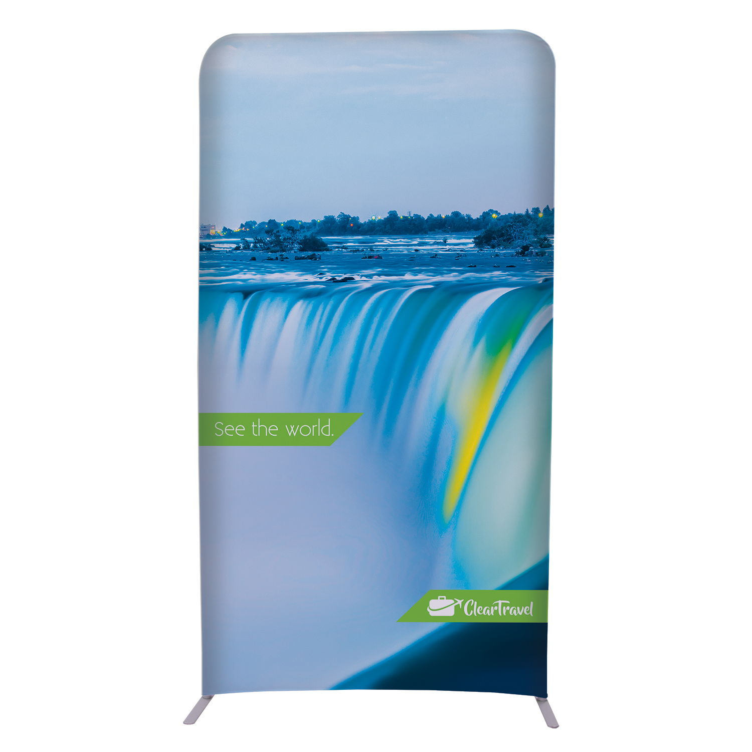 4'W x 90"H EuroFit™ Straight Wall Kit (Recycled Polyester Knit) 4