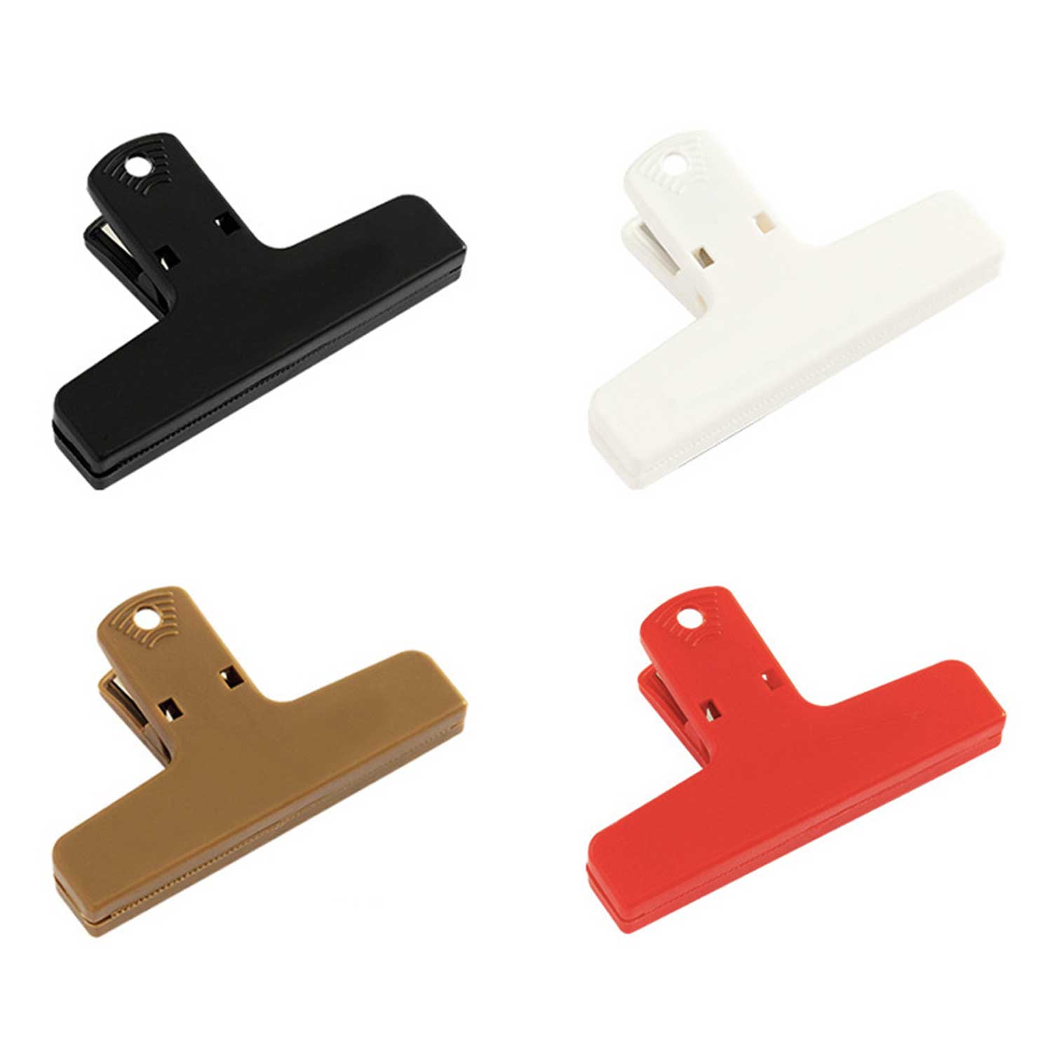 4 inch Plastic Clip - Transparent File & Snack Bag Sealer 7