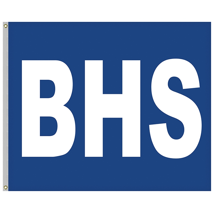 5' x 6' Nylon Three Letter School Spirit Flags 2