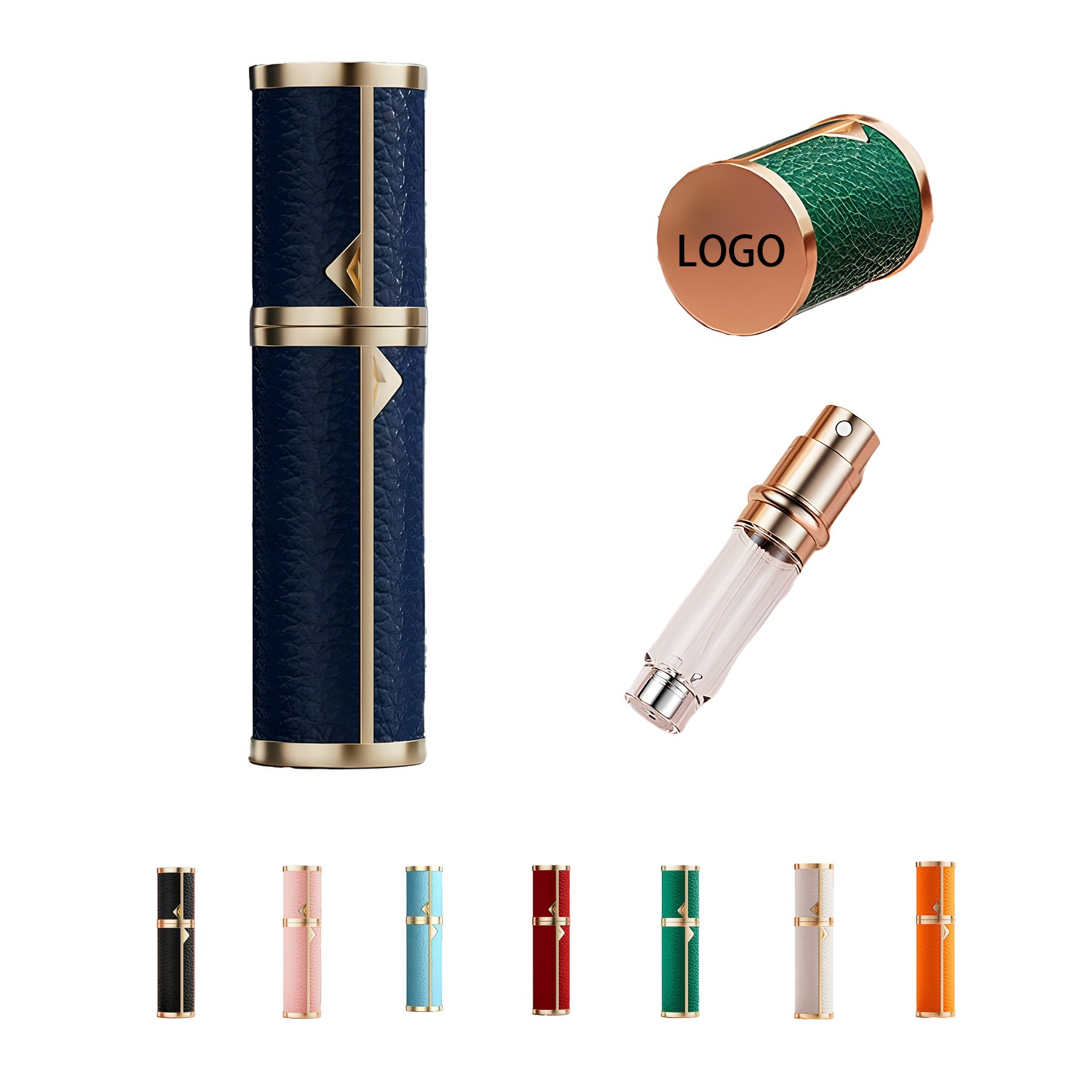 Travel Leather Refillable Bottle 4