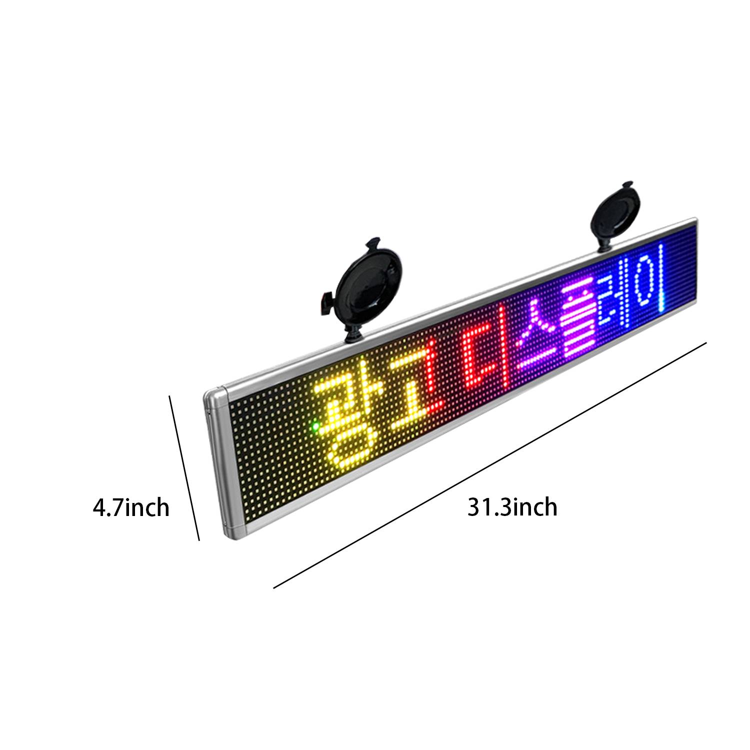 Full Color WiFi LED Sign Car Message Board 4