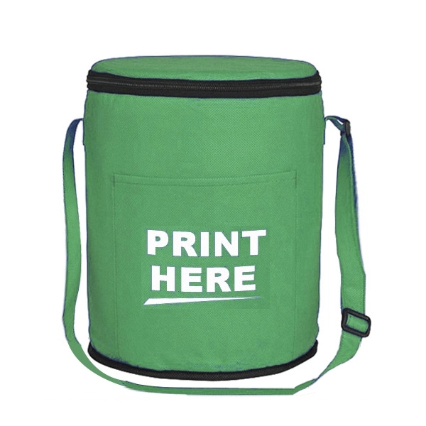 12 Pack Round Cooler Tote Bag 6