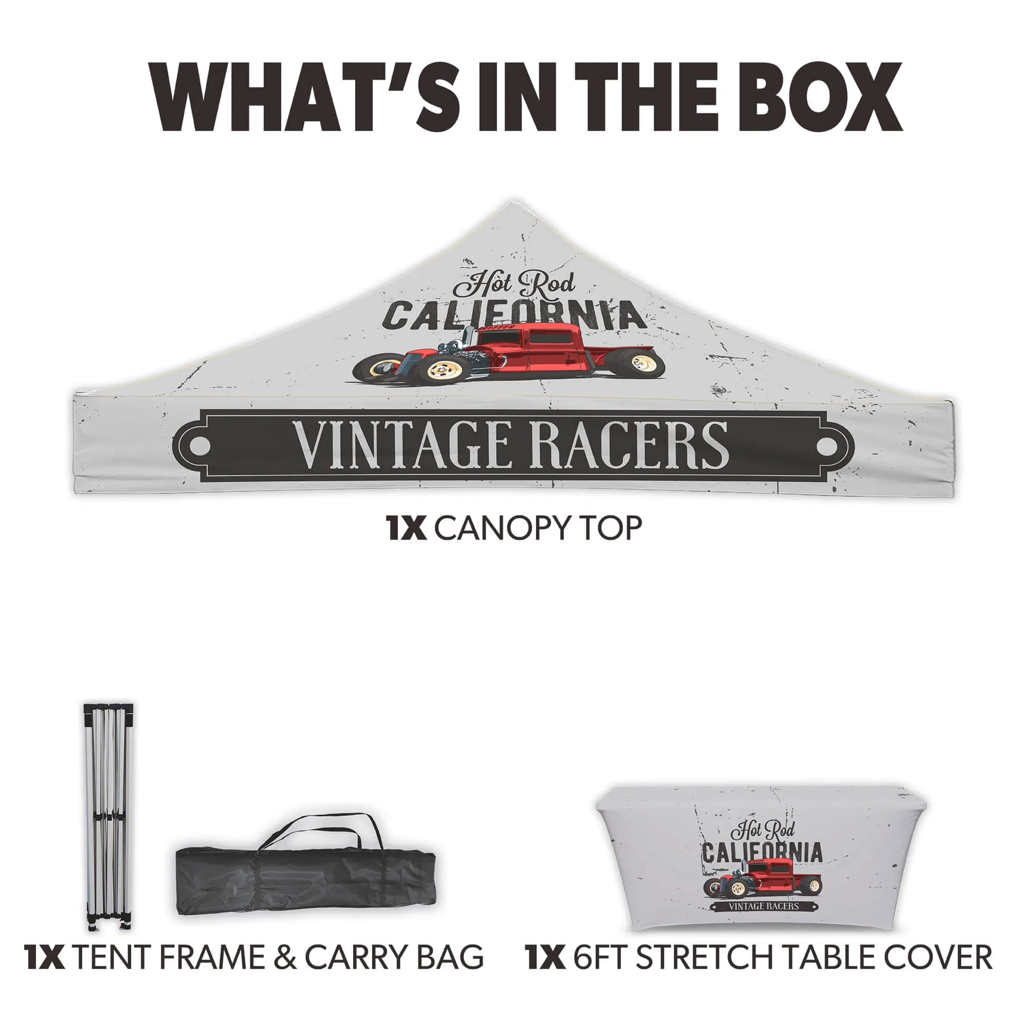 10ft x 10ft Custom Canopy Tent - Event Basic Package 4