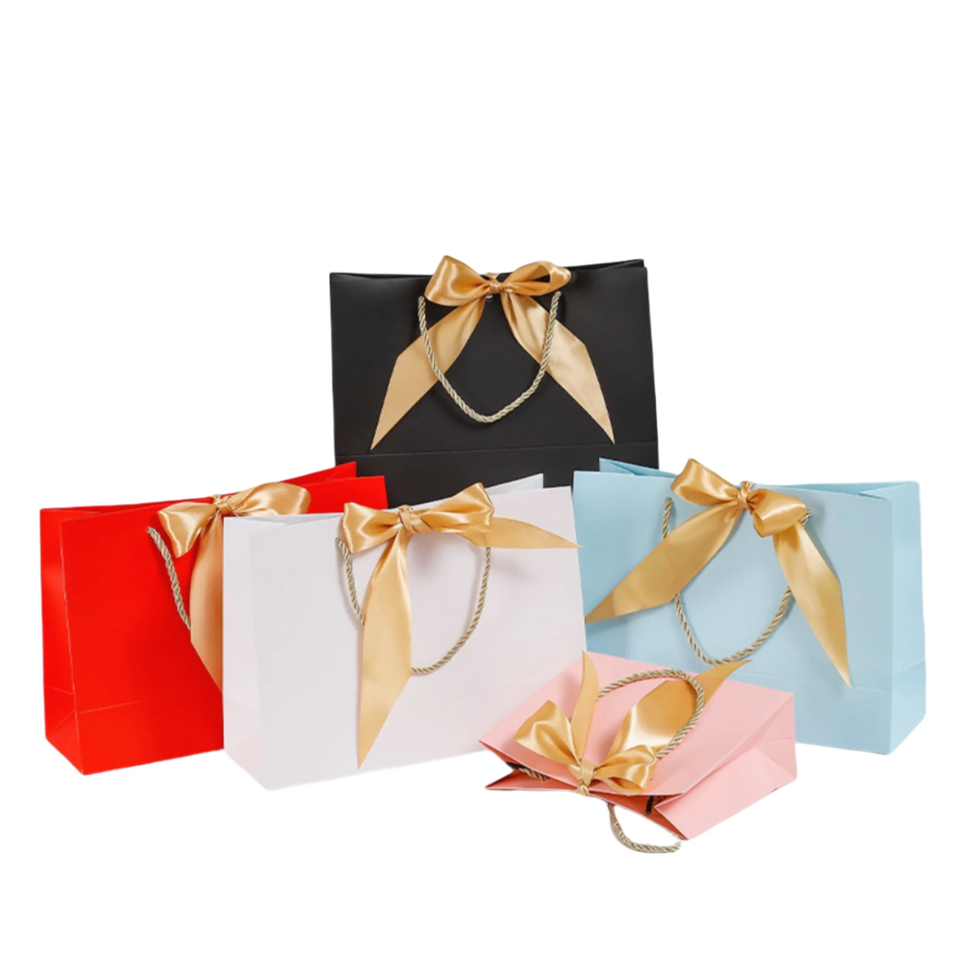 Gift Bags with Bow Ribbon Small 6