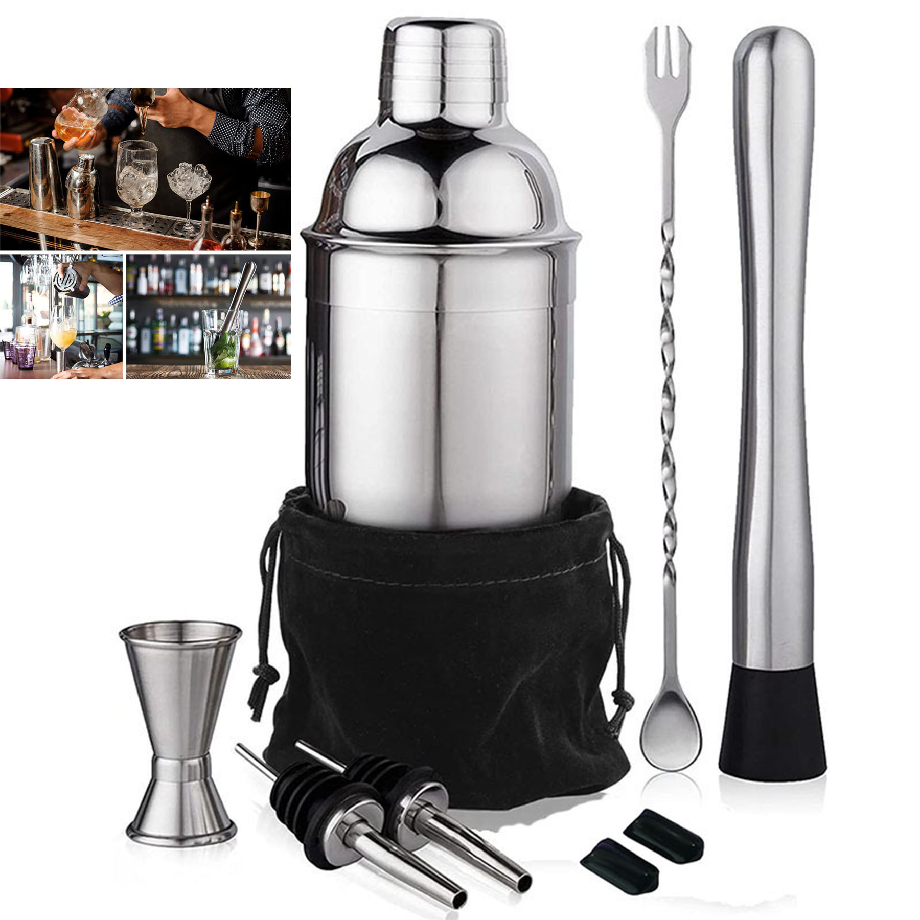 24 oz Cocktail Shaker Set 1