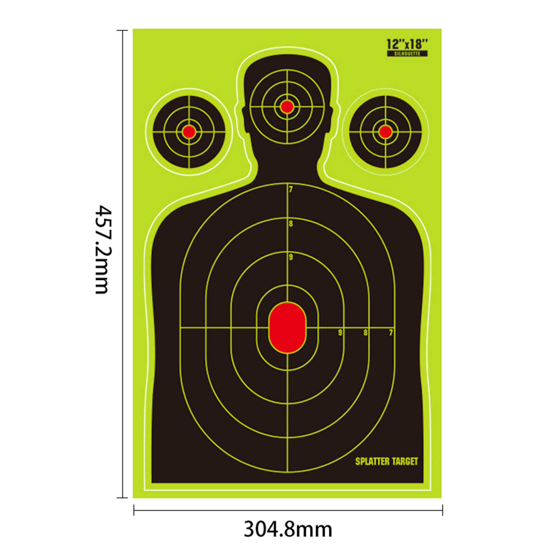 Silhouette Splatter Target 2