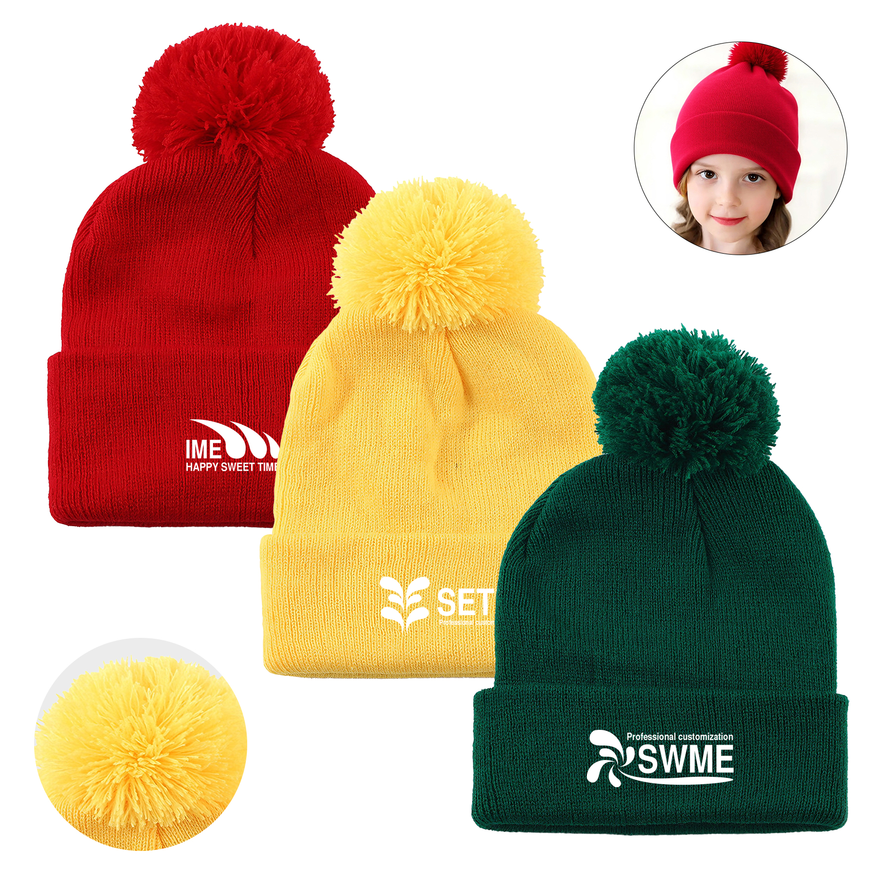 Pom Beanie Hat 7
