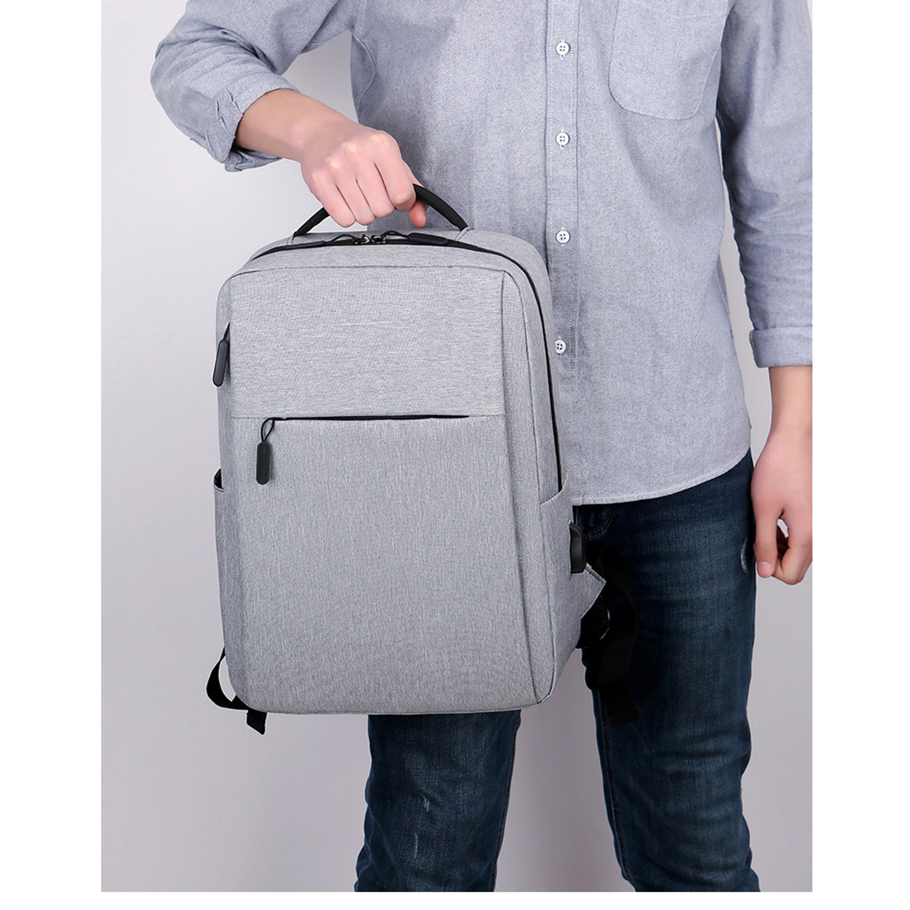 15.6" Waterproof Travel Laptop Backpack for Men 2