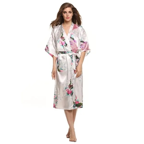 Women's Satin Kimono Robe 5