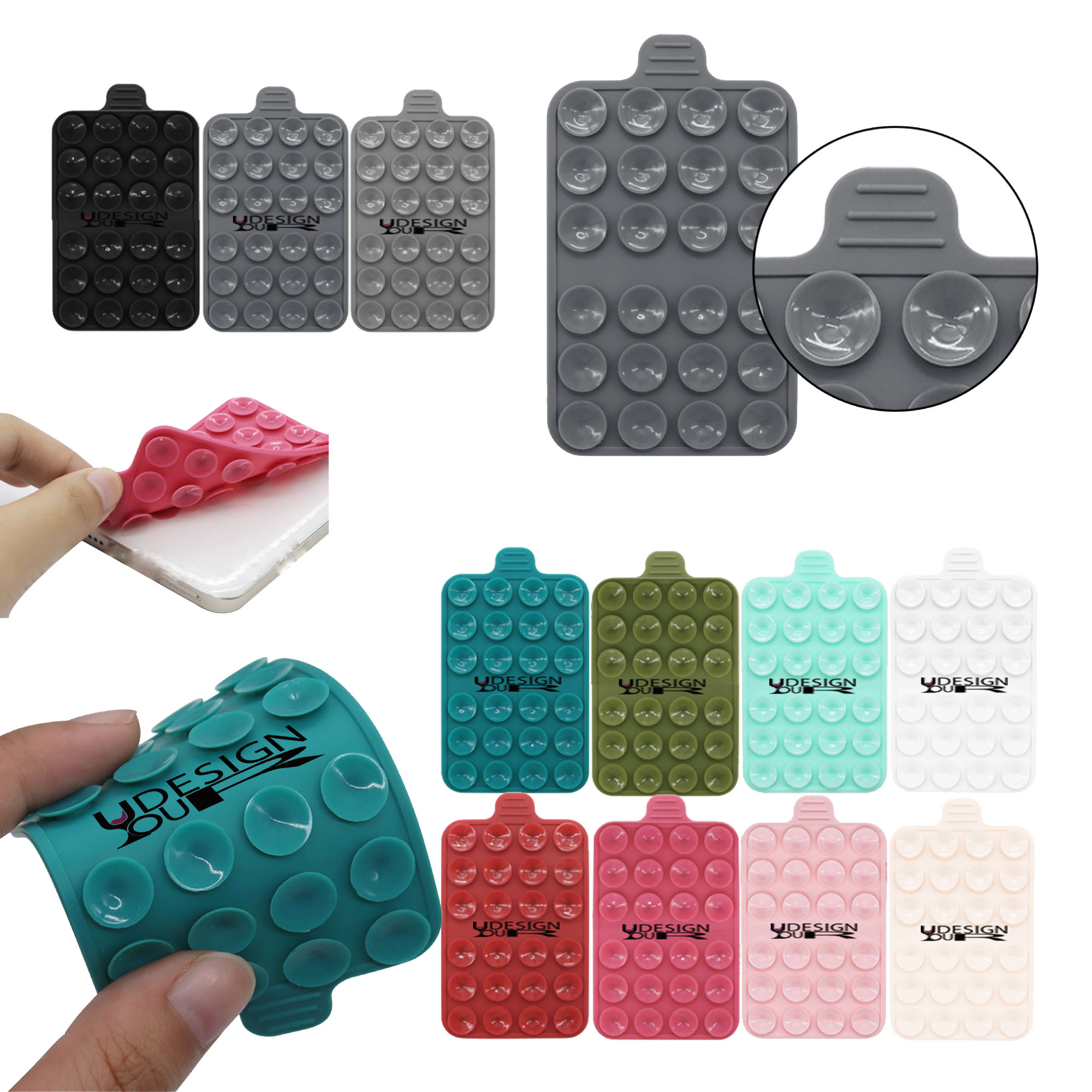 MOQ200 Silicone Double-Sided Suction Cup Fixator 1
