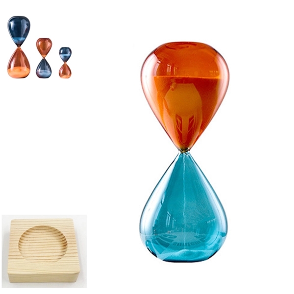 Multi-Colored Water Drop Hourglass, Colorful Glass