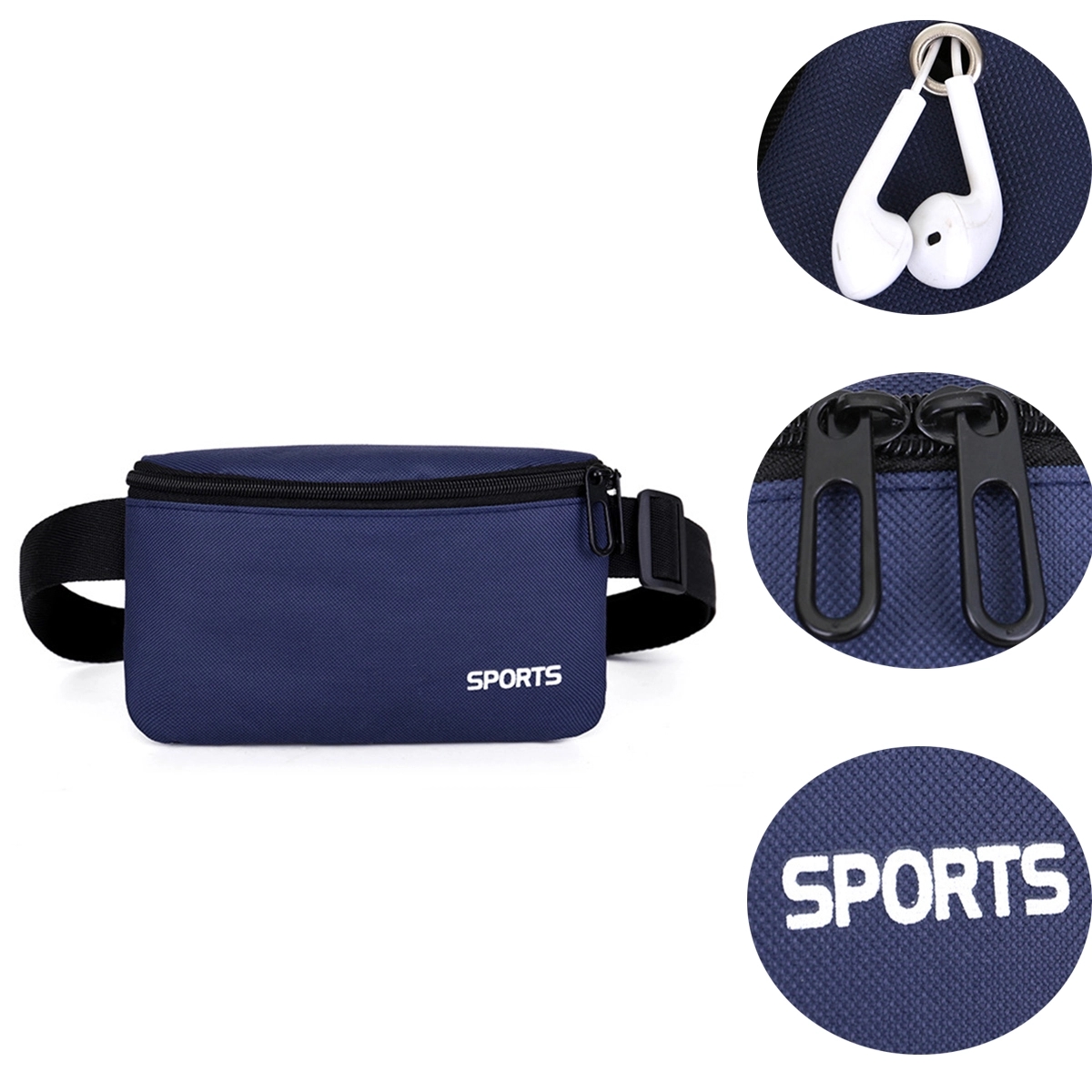 Polyester Water Resistant Waist Sport Bag 5