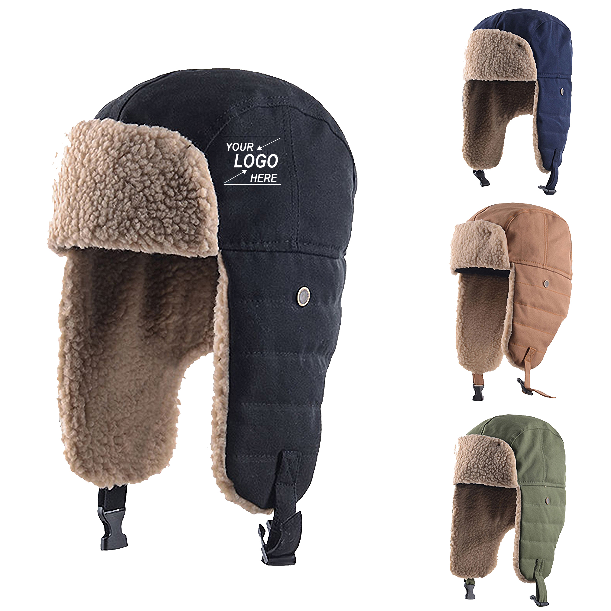 Men's Winter Trapper Hat with Ear Flaps 5