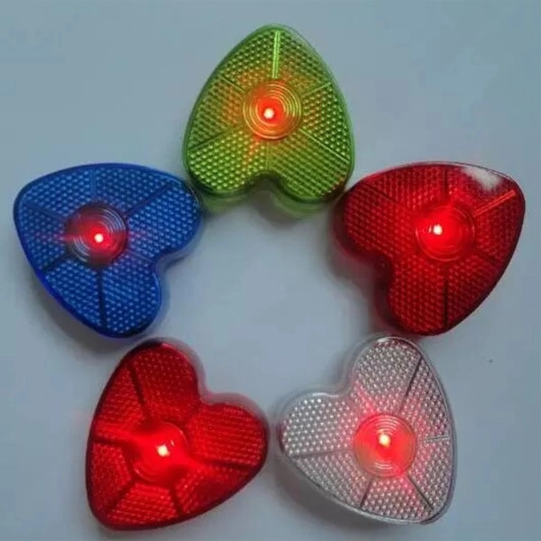 Bike Reflector Heart Shaped Blinky Lights 2