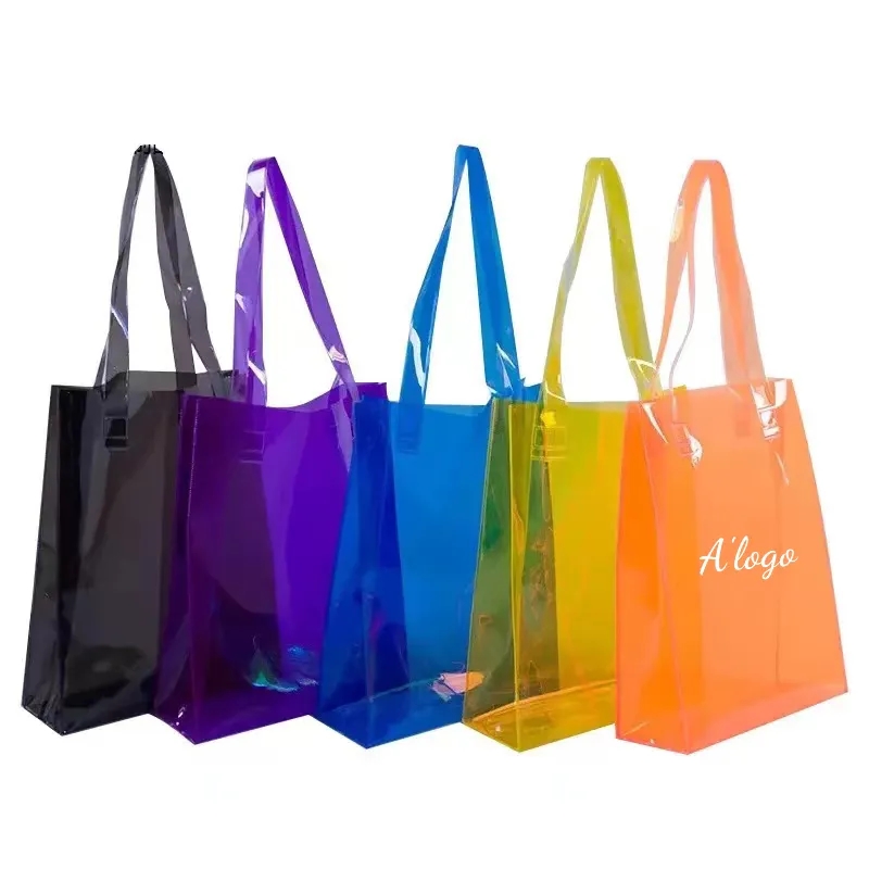 Women's PVC Clear Tote Bag k(14.2*3.94*11.8 in) 1