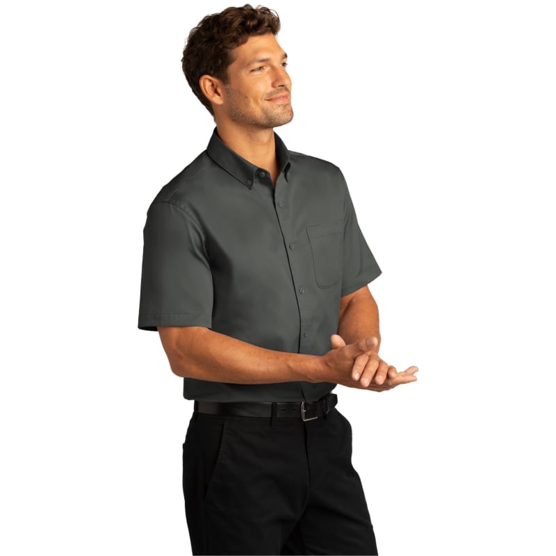 Port Authority Short Sleeve SuperPro React Twill Shirt. 80