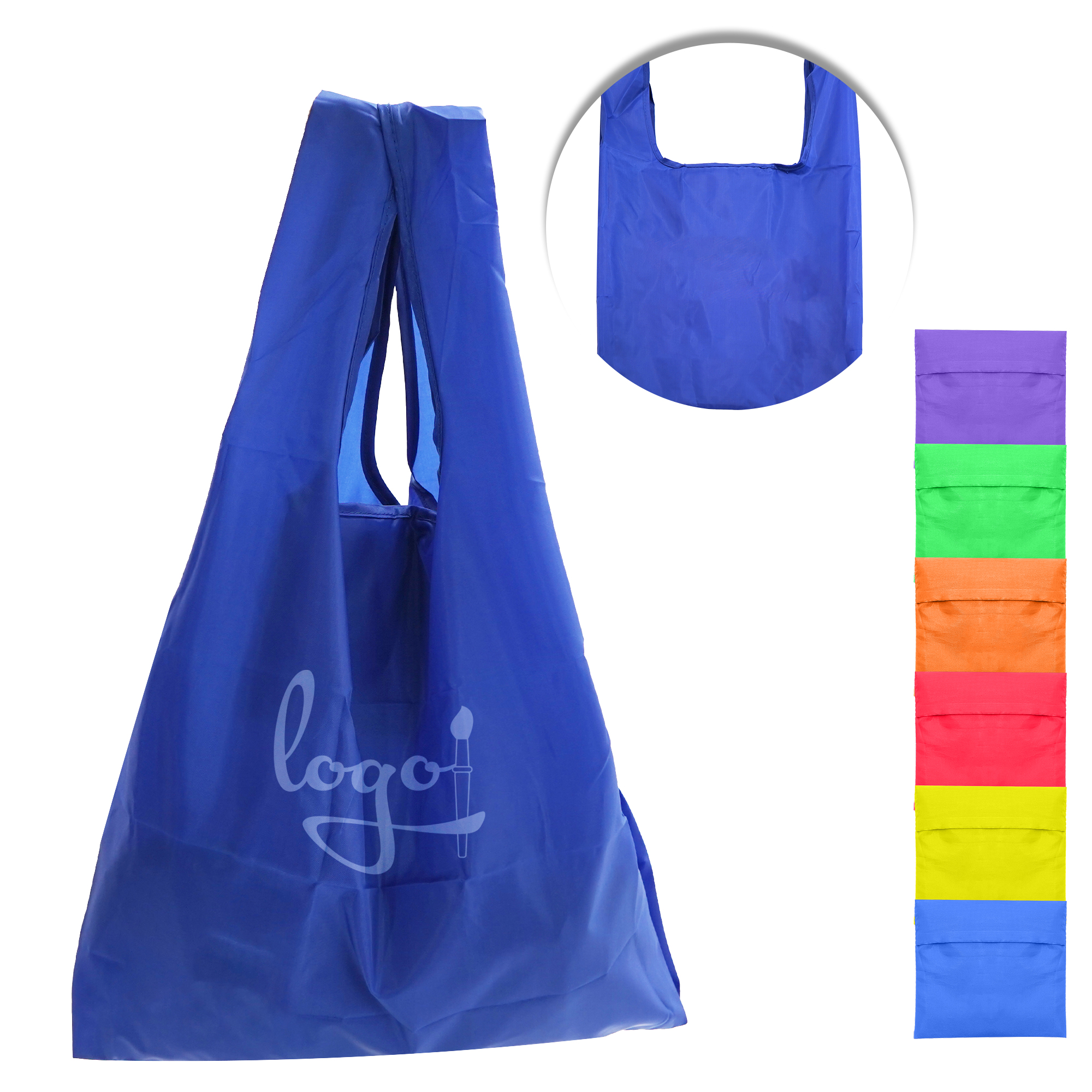 Polyester Foldable Shopping Bag With Pouch 2