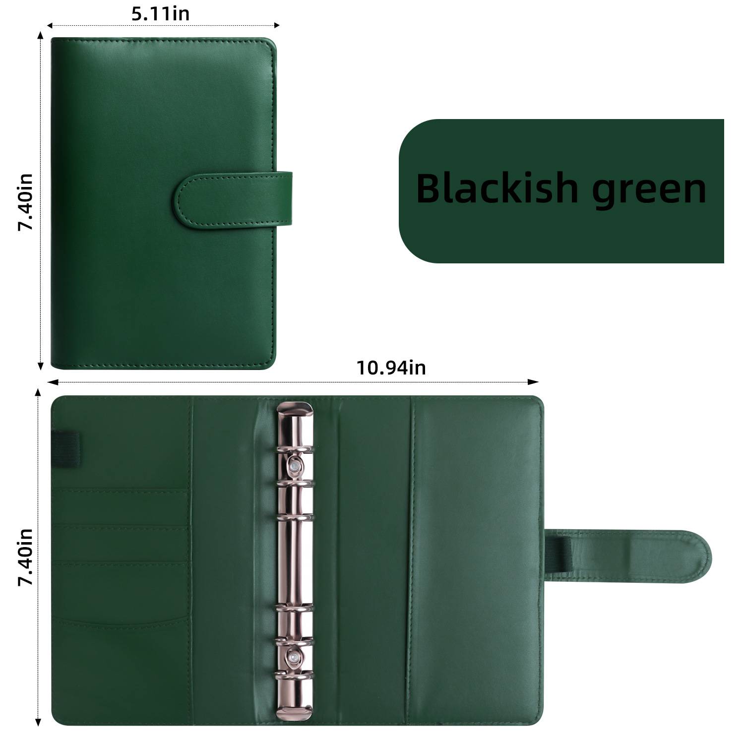 A6 PU Leather 3 Ring Binder/Notebook 7