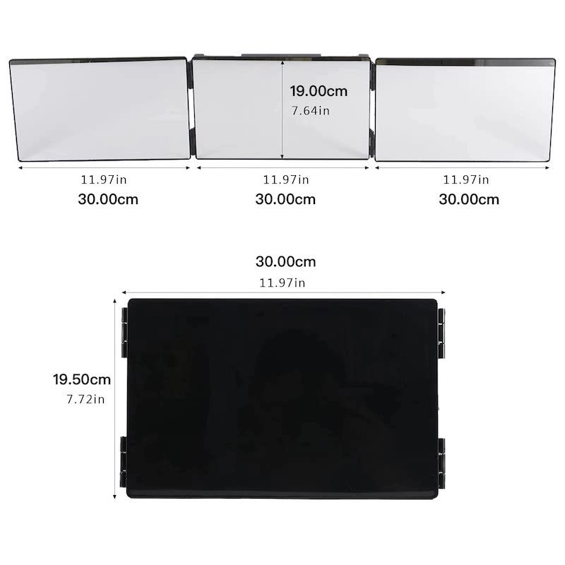 Trifold Mirror For Self Hair Cutting And Styling 20