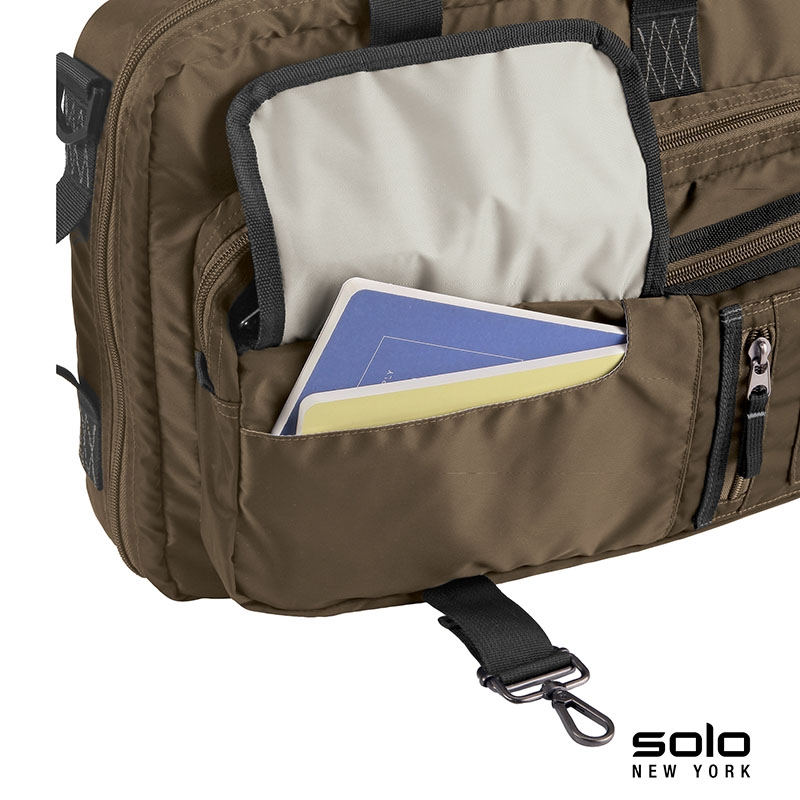 Solo New York Zone Briefcase Backpack Hybrid 14