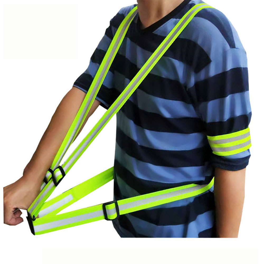 Adjustable Reflective Strap Safety Vest Elastic Belt 5