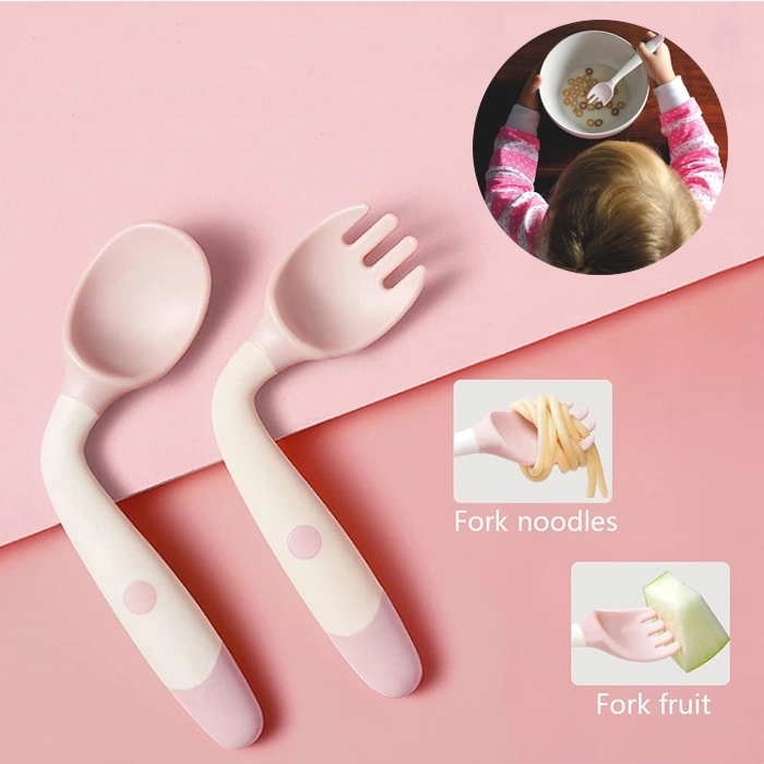 Children's Training Foldable Fork and Spoon Set 3