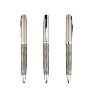 Stylish Weave Metal Twist Ballpoint Pen 1