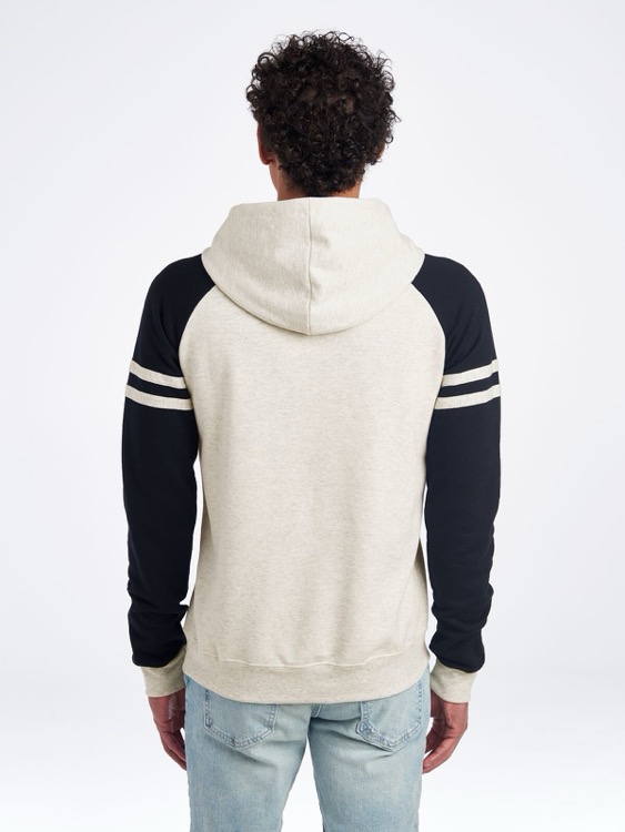 JERZEES NuBlend® Unisex Varsity Color-Block Hooded Sweatshirt 12