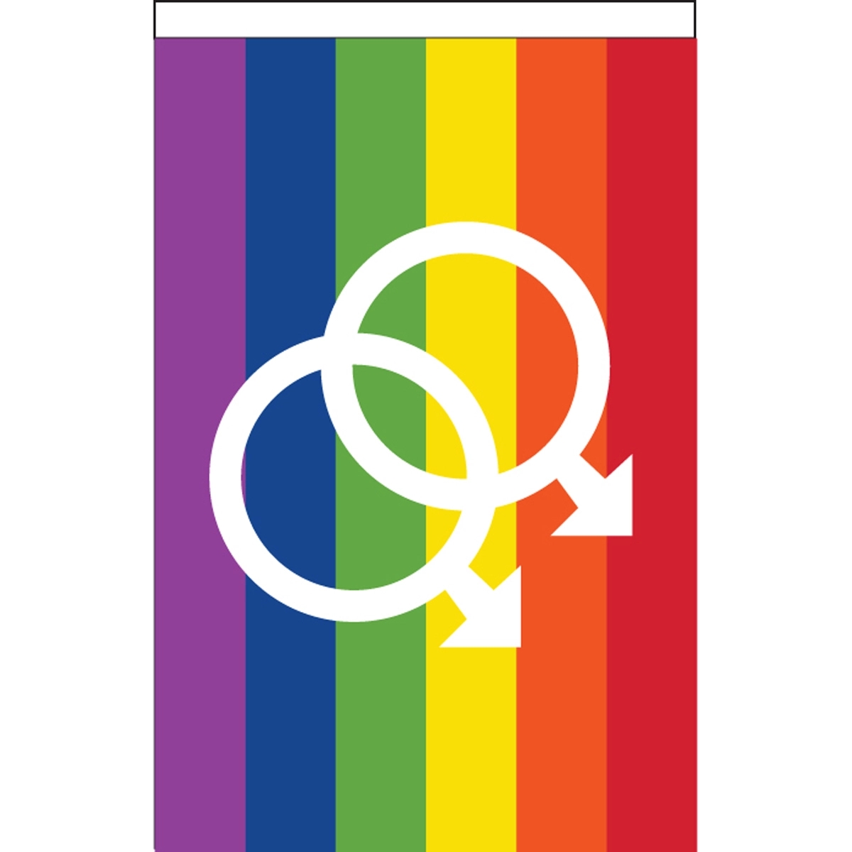 Double Male Deluxe Garden Flag 2