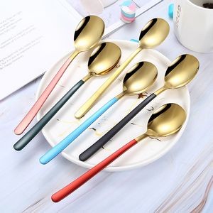 8.26 Inch Dual Color Gold Spoon 14