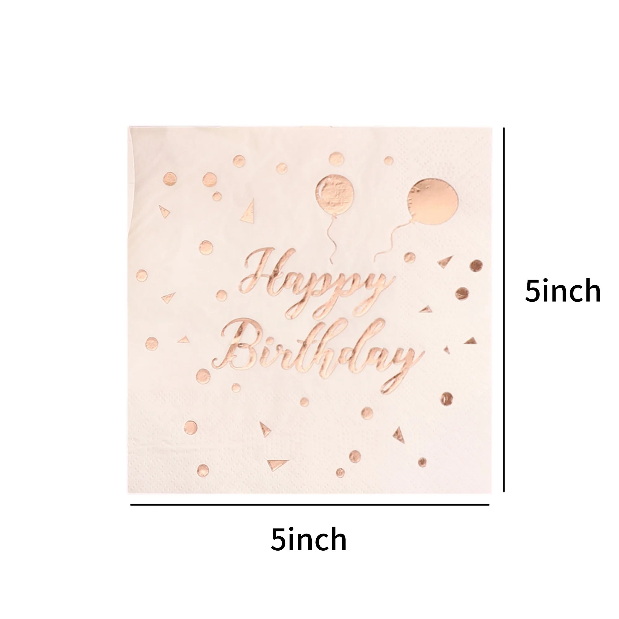 5" x 5" 2-Ply All-over Printing Beverage Napkins 4