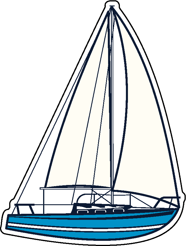 Stock Shape 1/4" Acrylic Magnet -USA Made