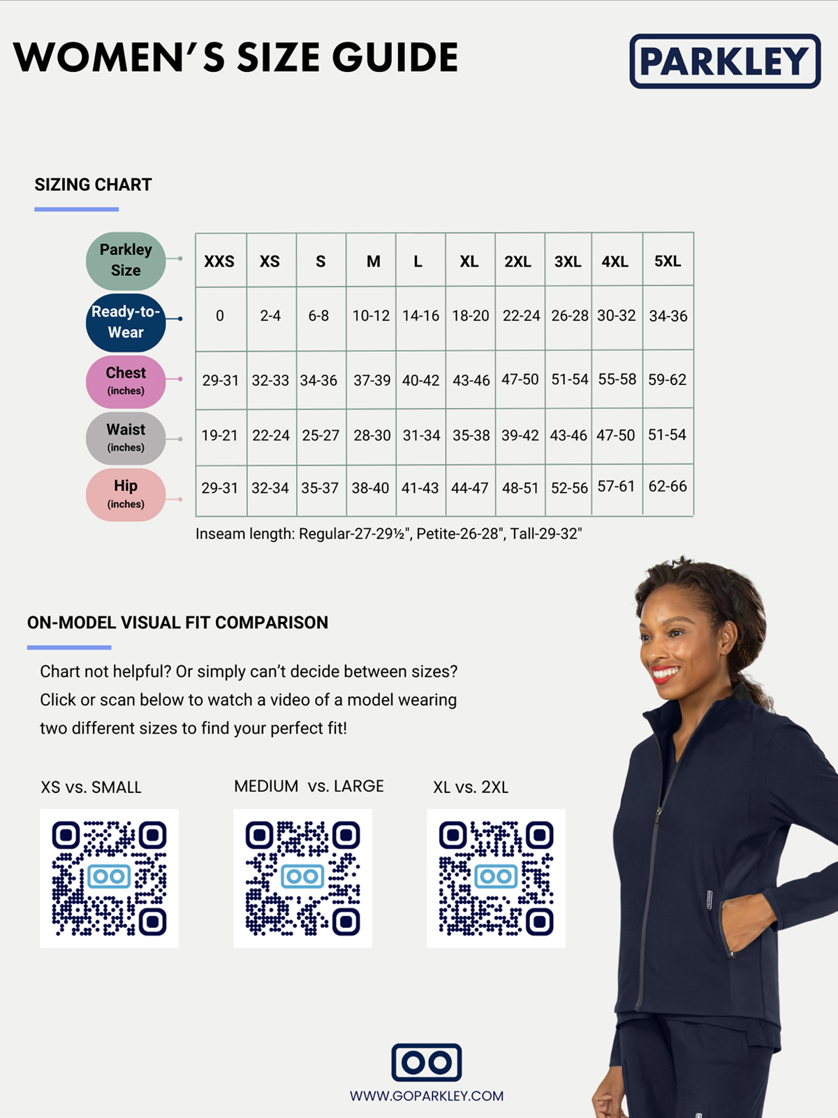 Parkley - Women's Seven-Pocket 35" Premium Long Perfect Lab Coat 1